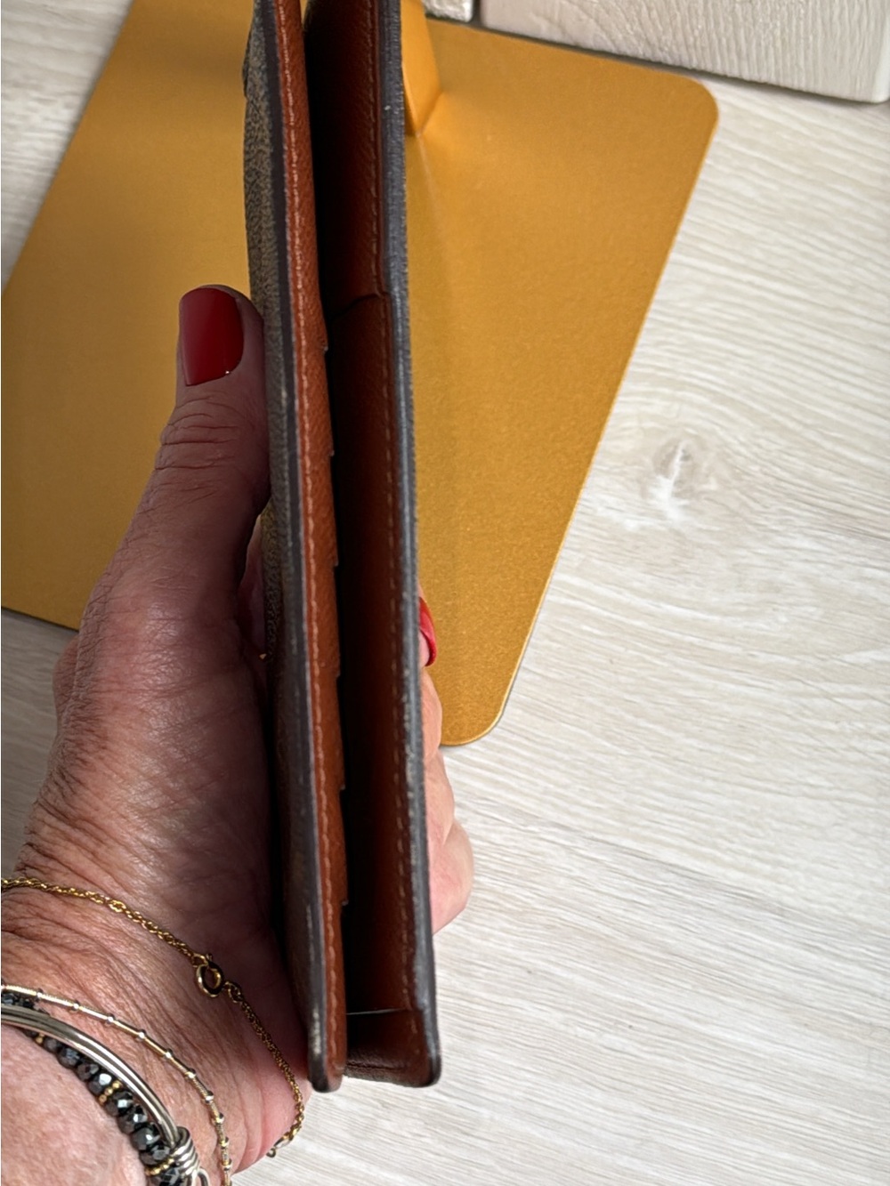Louis Vuitton Monogram Porte Valeurs Checkbook credit card Wallet vintage - Picture 13 of 15